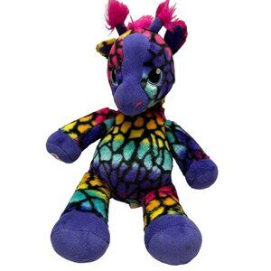 Build A Bear colorful  Giraffe Stuffed Animal Plush Toy 18"